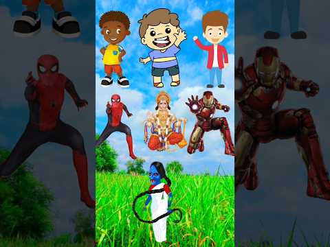 Superheroes vs Hanuman vs chudail ❓#shorts #facts #cartoon #chudail #ytshorts