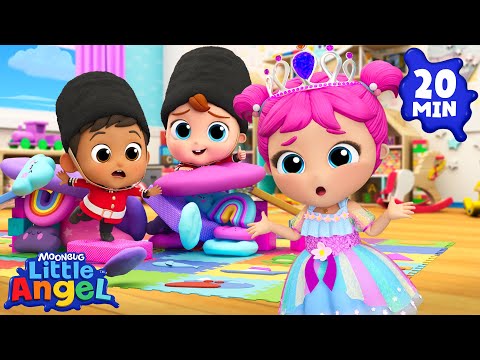 Crash! London Bridge Is Falling Down | Little Angel Kids Songs & Nursery Rhymes