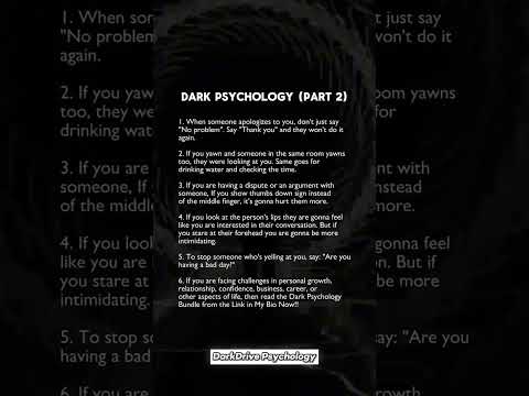 Dark Psychology (Part 2) #psychology #manipulation