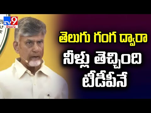 తెలుగు గంగ ద్వారా నీళ్లు తెచ్చింది టీడీపీనే : CM Chandrababu - TV9