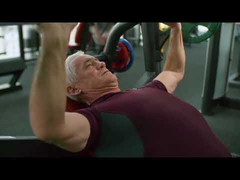 Older Man Lifting Weights | Copyright Free Video Footage