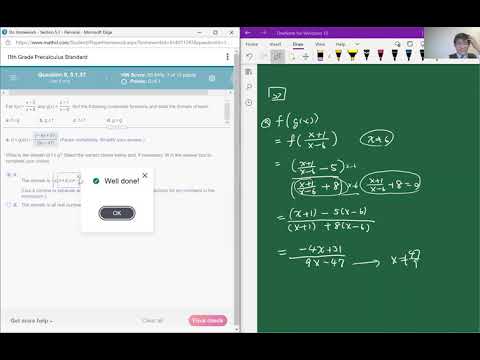 Pearson Precalculus Section 5.1 Hw Part 2 Composite Functions