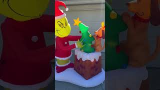 Grinch and max talking inflatable #grinch #max #christmas2024 #lowes #lowespartner #lowesfinds