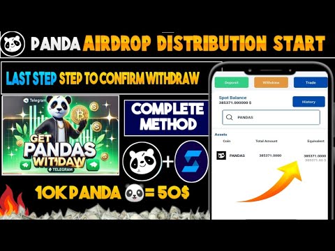 Pandas Airdrop Claim | Pandas Airdrop Withdrawal | Pandas listing Date | Pandas Airdrop New Update