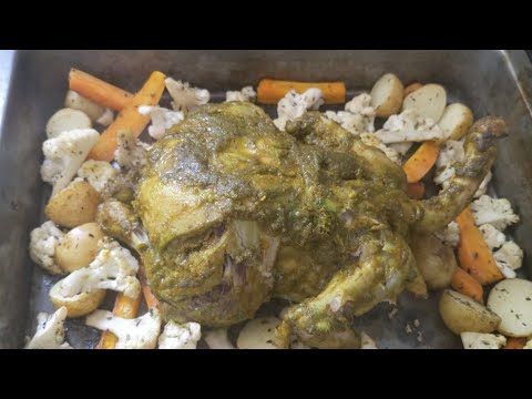 Hara bhara baked chicken