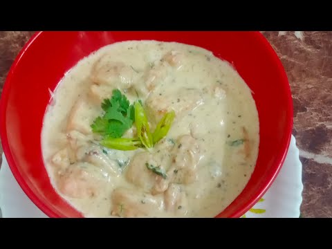 white sauce coriander chilli chicken recipe #foodie  #chickenrecipe