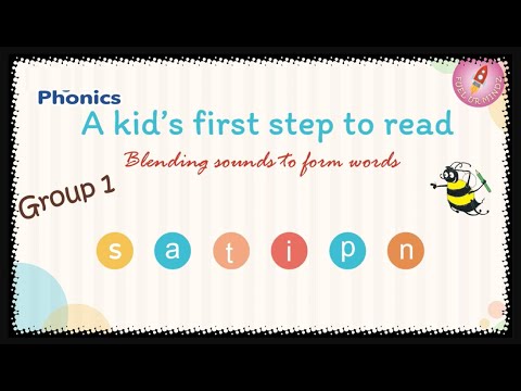 Blending Group 1 | Jolly Phonics | S A T I P N words | Practice Reading | CVC words |