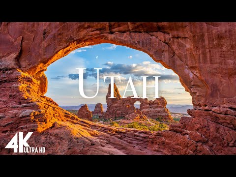 FLYING OVER UTAH (4K UHD) - Relaxing Music Along With Beautiful Nature Videos(4K Video Ultra )