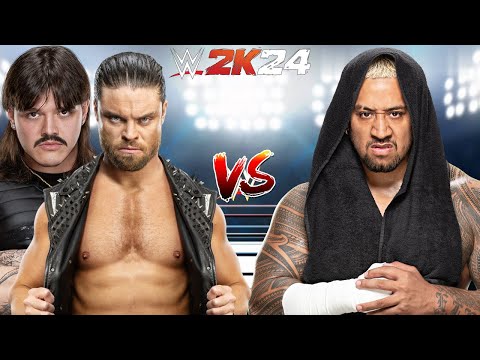 WWE 2K24 SOLO SIKOA VS. DOMINIK MYSTERIO & JD MCDONAGH HANDICAPP MATCH!