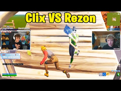 Clix VS Rezon ay 1v1 TOXIC Buildfights!