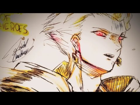 GILGAMESH EDIT / DRAWING #anime #fategrandorder #shorts #youtubeshorts