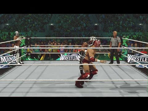 Lucha Bros vs Rey Mysterio and Dragon Lee