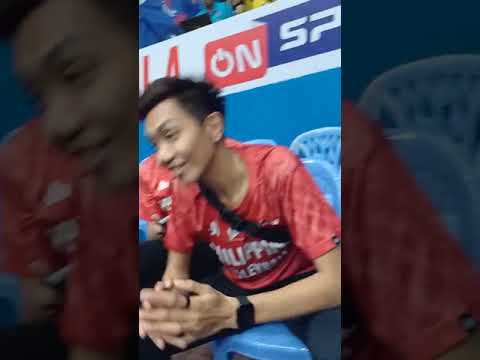 ALAS PILIPINAS PLAYER watching Indonesia vs Vietnam game