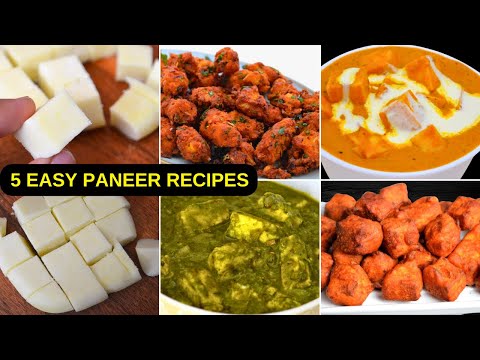 Easy & Tasty Paneer Recipes | Easy Paneer Snacks |Side dish For Chapathi |Palak Paneer |Paneer Combo