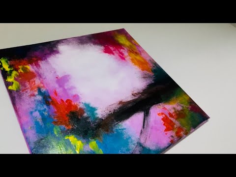 Get to your subconscious mind by using self impression abstract painting #abstractpainting #art