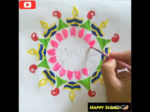 Diwali special painting 🪔✨#shots #paintings #ytshorts #diwali2024