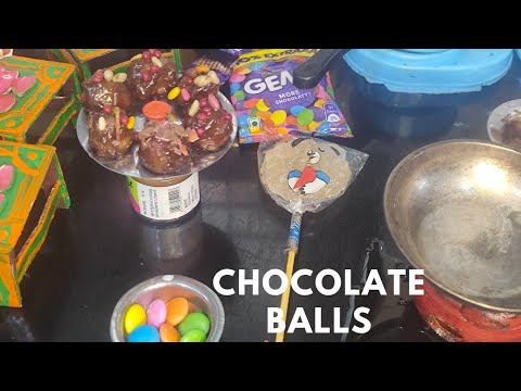 Miniature chocolate balls recipe|miniature laddu recipe#minichocolateballs #chocolateballs