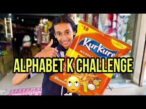 Alphabet K challenge in 2 minutes 🤔🤣 Part 1 #vlog