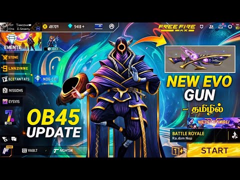 NEW EVO GUNS 😮 LEGENDARY GUN SKINS 🔥 OB45 UPDATES | NEW RING EVENT FREE FIRE | NEW EVENT FREE FIRE