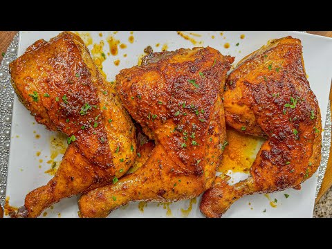 Sazon Baked Chicken Leg Quarters | Juicy Sazon Oven Baked Chicken recipe