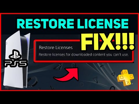 PS5 UNABLE TO RESTORE LICENSE EASY FIX!