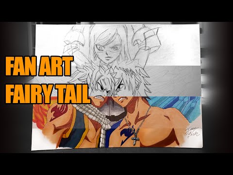 Fan art - Fairy Tail -  Natsu vs. Grey