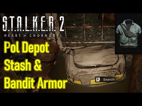 Stalker 2 Pol Depot stash location and free bandit jacket full durability, unpretentous stash