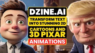 Design AI: Transform Text into Stunning 2D Cartoons and 3D Pixar Animations