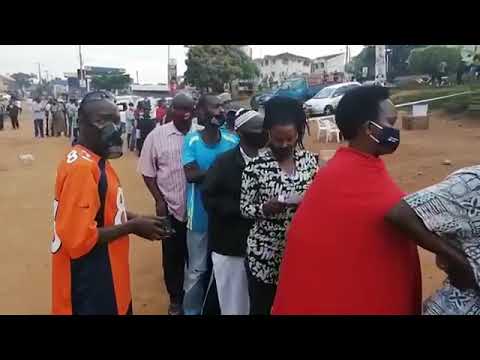 Happening now in Uganda at different polling stations