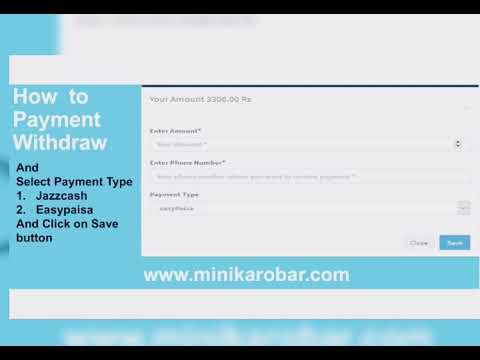 How to Withdrawal Payment In Mini karobar | Best Online Earning Website in Pakistan at Home MK 2019