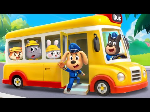 Kids Learn School Bus Rules | Useful Stories | Safety Rules for Kids | Sheriff Labrador