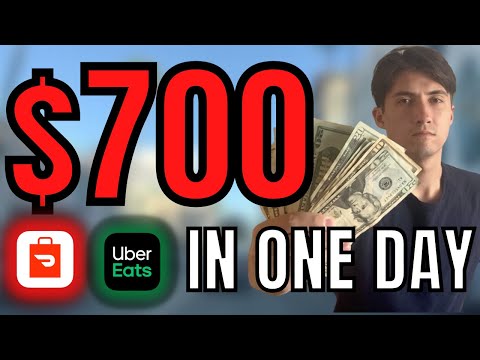 $700 In One Day Delivering DoorDash, Uber Eats and Instacart Challenge - Is It Possible?