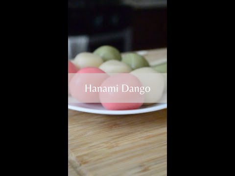 Hanami Dango Recipe from scratch #shorts #youtubeshorts