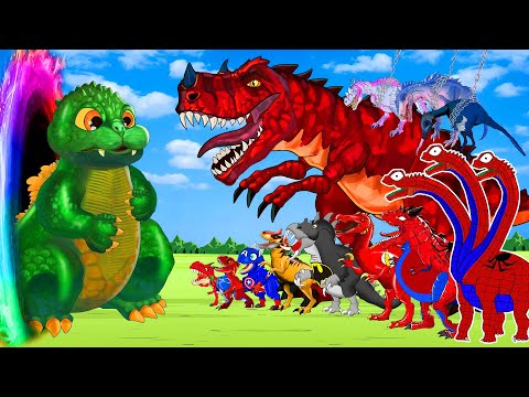 [Compilation 120min] Rescue GODZILLA x KONG REXY JURASSIC: Titanoboa TRex: Who's Dinosaur Eggs KING?