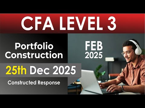 CFA Level 3 Portfolio Construction Mock with Sanjay Saraf Sir | SSEI Exclusive