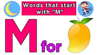 Words That Start with M | Words That Start with Letter M for Toddlers | Vocabulary For Kids