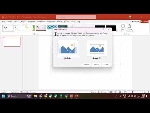 how to set b4 size in powerpoint