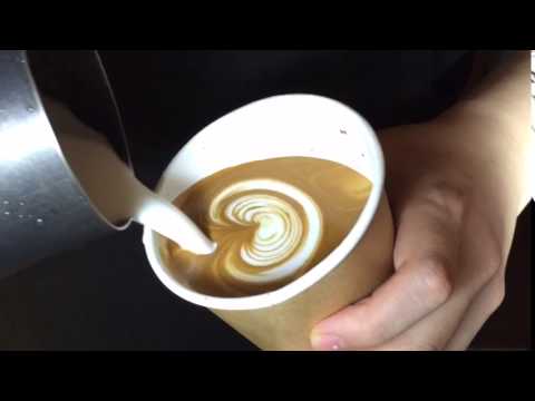 Latte art heart