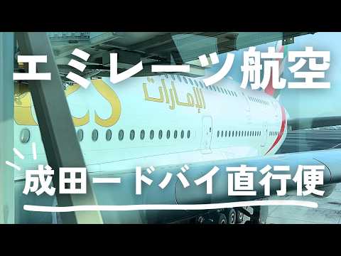 エミレーツ航空エコノミー搭乗記✈️ドバイ直行便｜機内食｜空港の様子