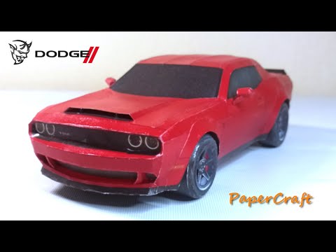 Dodge Challenger Demon Papercraft