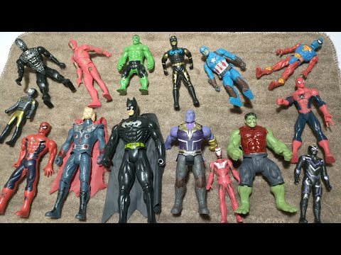 AVENGERS SUPERHERO, ACTION FIGURES, HULK VS THOR, SPIDERMAN VS IRON MAN - MARVEL'S TOYS