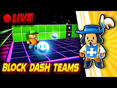 🔴 Block Dash Teams LIVE🔥| EU Server🌍 | Stumble Guys🥊| #stumbleguys #blockdash