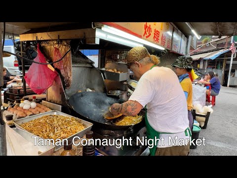 Connaught Night Market / Pasar Malam Taman Connaught - 4K Video -