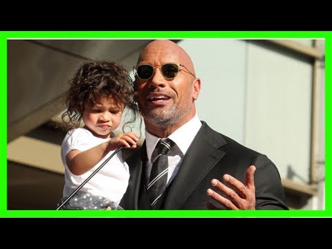 Dwayne johnson: seine niedliche tochter stiehlt ihm die show