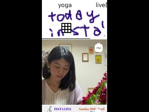 20210415 @chihiro.suki.and insta live 退職してから 1年たちました🌼✨