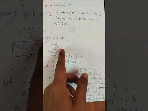 √ 3 is an irrational number proof #maths #ibboard #uaeschools #exam #class10th #cbseboard #icse