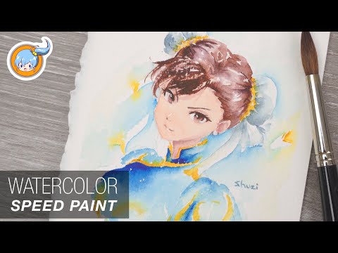 Painting Chun Li in Watercolor