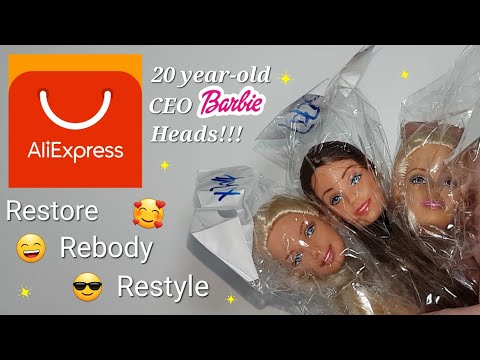 Barbie CEO Generation Girl Heads from Aliexpress - Very early Y2K heads, are they any good?