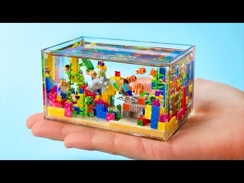 Making Tiny MINECRAFT Aquarium | Warm Ocean