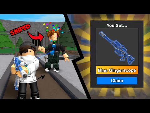 Blue Gingerscope Gameplay in MM2... (Murder Mystery 2)